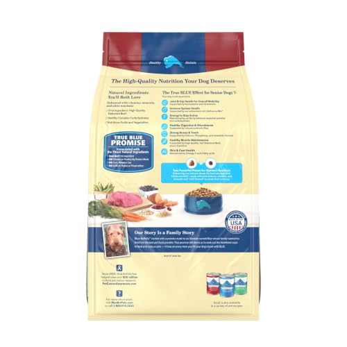Blue Buffalo Life Protection Formula Beef Senior 7+ Dry Dog Food, 5 lb - image 2