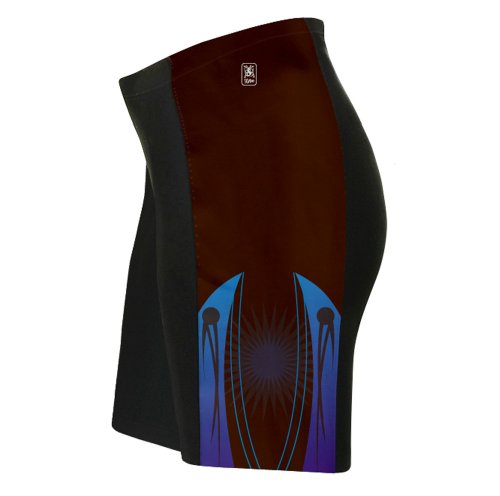 Cafe Color Splash Cycling Shorts for Men - Size 3XL Black