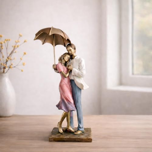 Image of ARMONIA Bond of Hearts Romantic Couple Figurine for Home Decor | Polystone European Showpiece | Best Valentine's Day Gift for Girlfriend, Wife, Boyfriend & Couples