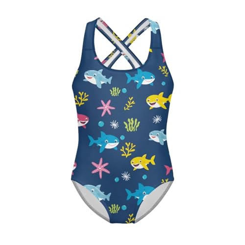Image of Kids One Piece Swimsuit for Girls 5-14 Years Old Pretty Secure and Comfortable