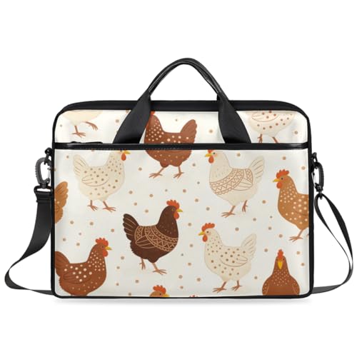 Bolso para laptop beige estilo retro 14-15 pulg miniatura 7