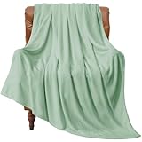 BEDELITE Fleece Blanket Twin Size Mint Green Throw Blankets for Couch & Bed, 300GSM Luxury Plush Cozy Fuzzy Blanket 60x80 inches, Super Soft Warm Lightweight Throw Blanket for Travel Camping