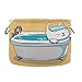 Organisation der Waschküche Eine Katze badet in einem Badespielzeugkorb mit Griffen für Familie, Kinderzimmer, Kindergarten, 13,9 x 20 Zoll