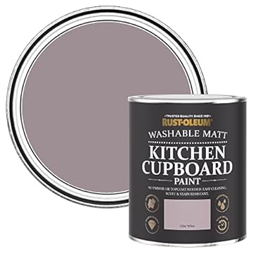 Rust-Oleum Purple Kitchen Cupboard Paint in Matt Finish - Lilac Wine 750ml