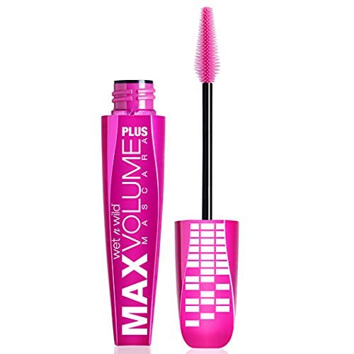 wet n wild - MAX VOLUME PLUS MASCARA - Jusqu'Ă 10 fois plus de volume - Teinte amp'd black - 100% Cruelty Free