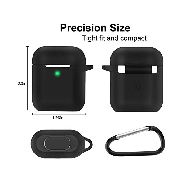 AirPods Case, Full Protective Silicone AirPods Accessories Cover Compatible with Apple AirPods 1&2 Wireless and Wired… – Bild 5