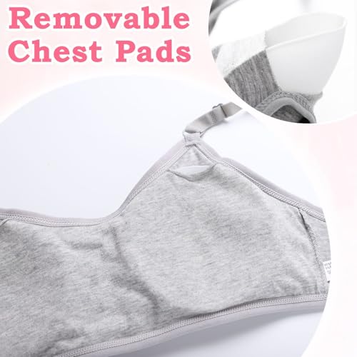 Teen Girls Training Bra Wireless Starter Sports Bras with Removable Padding Bralette for 10-16 Years4