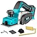 Ecarke Akku-Randhobel 750W für Makita 18V Batterie, bürstenloser Elektrohobel – 15000 U/min, 82mm Hobelbreite, 0-2mm Tiefeneinstellung – Ideal für Holzarbeiten, Möbel und DIY-Projekte – Ohne Batterie