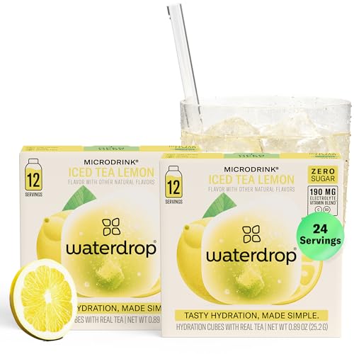 Waterdrop Hydration Cubes with Vitamin C, B Vitamins, and Electrolytes, ...