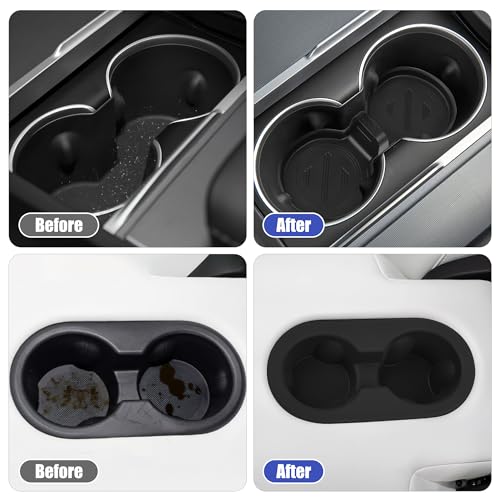 Portavasos de silicona premium para Tesla Model Y 2021-2026 miniatura 3