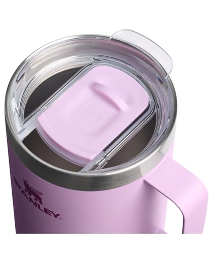 Image of STANLEY Everyday Camp Mug 24oz | Drink Through Lid | Cup for Coffee, Tea and Drinks | Insulated Stainless Steel Coffee Mug | BPA-Free | Soft Orchid