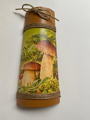 Teja decorativa con setas, adorno para colgar, decoración de la pared de cocina y comedor