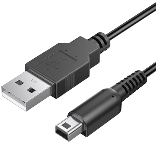 Mugust Cable Cargador para Nintendo 3DS Charger,Cable de Carga Rápida USB Repuesto Cargador Nintendo New 3/2/DSi XL(120cm)