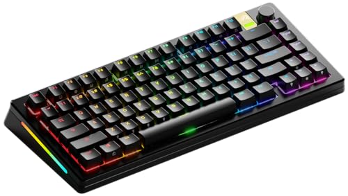 GLORIOUS Gaming GMMK 3 PRO HE : clavier gaming sans fil réactif, effet Hall, corps alu, taux de polling 8K, switches MX et HE (hot swap), activation ajustable, TKL 75%, américaine QWERTY - Noir