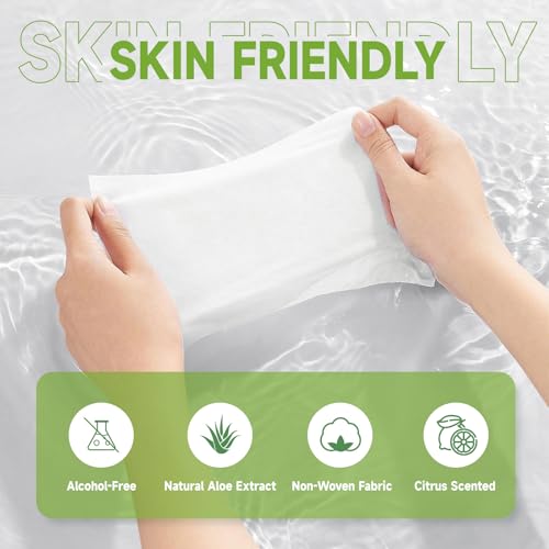 Image of CPAP Mask Wipes Citrus Scented, 160 Count Super Jumbo Pack, Extra Large & Moist, Lint Free, Alcohol Free, Cleansing-Safe, Cleaning Wipes for Hose, Mask & CPAP Machine, CPAP Supplies, 1-Pack
