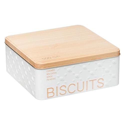 Paris Prix FIVE Simply Smart - Boîte à Biscuits Scandi 19cm Blanc