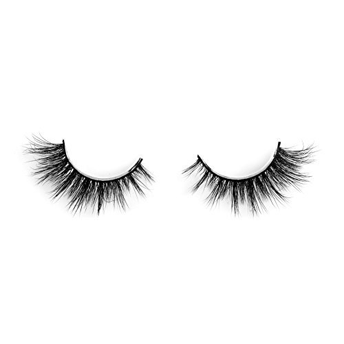 Lunamoon 3D Mink False Eyelashes Siberian Mink Fur Long Thick Hand-made Reusable Eyelashes Natural Look for Women’s Makeup 1 Pair Pack (Avril)