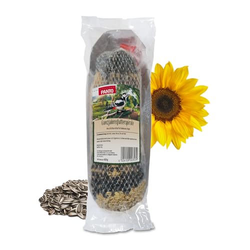 PANTO® Vogelfutter Ganzjahresfutterspirale Mix aus Getreideflocken, Sonnenblumenkernen und geschälten Sonnenblumenkernen 420g PANTO® Vogelfutter Ganzjahresfutterspirale Mix aus Getreideflocken, Sonnenblumenkernen und geschälten Sonnenblumenkernen 420g