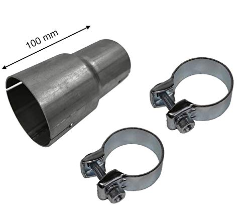 Reductor de tubo de escape con abrazaderas para un sellado firme 4