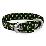 XTPSHN Aliens 10.4 X 7.9 X 0.6 Inches Collar with Buckle Adjustable Safety Collar Fit Dogs Small Medium Large Pets