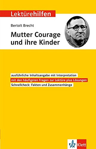 Klett Lektürehilfen Bertolt Brecht, Mutter Courage und ihre Kinder - Interpretationshilfe für Ober