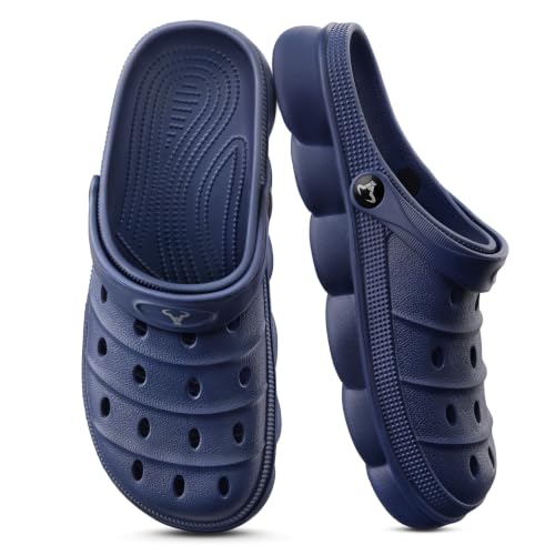 Image of KEMISANT Cushioned Clogs Mules for Men Garden Beach Water Fun-Lightweight | EVA Cushioned Footbed| Arch Support | Slip-resistant | Unisex