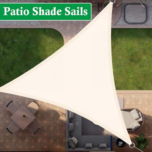 Tenda parasole triangolare impermeabile, 30,5 x 3,5 x 3,5 m, protezione dai raggi UV, per esterni, patio, giardino, cortile e riparo per feste, protezione per l'estate