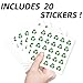 AHANDMAKER 500Pcs Self-Adhesive Planner Stickers, Recycle Stickers Green Recycling Stickers Decals for Planner Calendar Scrapbook Crafting Party Decor Gift Bag Seal Theme Party Decor, 0.5 Inch