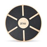 Healthy You Wooden Wobble Balance Board for Physical Therapy and Core Training