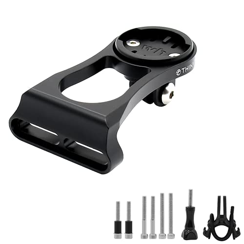 Thinvik Out-Front Extended Bike Computer Mount for Wahoo, Gopro Combo Mount for Wahoo Mini Wahoo Elemnt & Elemnt Bolt,Elemnt Roam GPS Bike Computer - CNC Aluminum Alloy