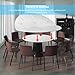 zzpdnjt Large Round Folding Table White Texture Replace Table Top 47
