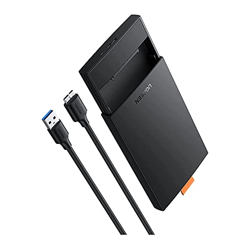 Case Portátil Externa Ugreen Cm237 para Hdd Ssd 2.5 Polegadas Velocidade de Até 5Gbps Plug and Play