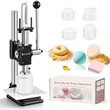 Bonoutil Bath Bomb Press Machine-Heavy Duty Bath Bomb Machine with 4 Molds Set Adjustable Height DIY Soap Press