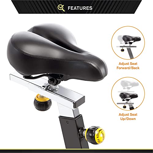 CIRCUIT FITNESS Circuit Fitness 40 lbs. Flywheel Deluxe Club Revolution Cardio Cycle Manual Resistance AMZ-955BK
