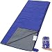 Andake Envelope Sleeping Bag, Machine Washable Lightweight Splash-Resistant with Compression Sack Great for 3 Season Indoor & Outdoor Use, for Hiking, Camping, Backpacking, Traveling (Single/Double)