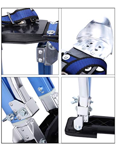 Adjustable Drywall Stilts 24"-40" Blue - Image 2