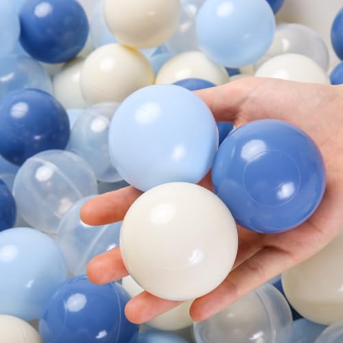 TRENDPLAY Plastic Balls for Ball Pits - Pack of 170 Hollow Balls- Safe and Exciting Playtime - Perfect for Baby Pools, Birthday Party Decoration (Navy) by TRENDPLAY - Used condition - US$27.55