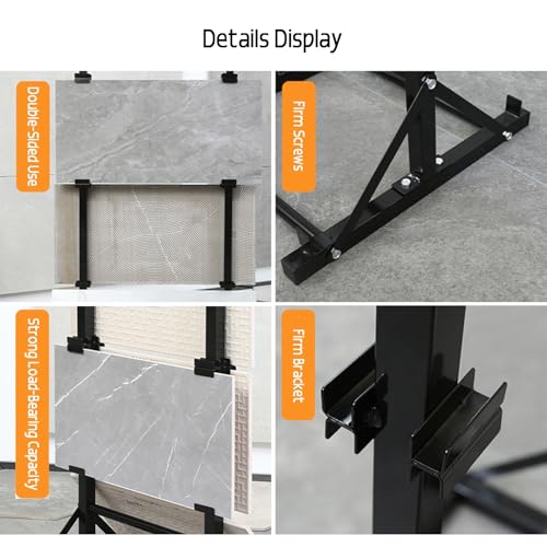 Support robuste pour carrelage avec rangement multicouche stable en fer