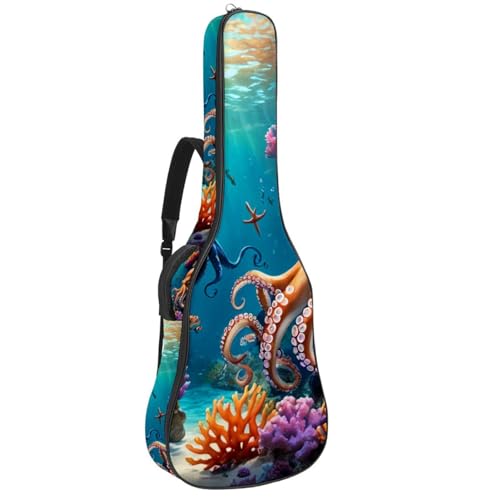 Sac pour guitare acoustique 101,6 cm housse de transport étanche multicolore