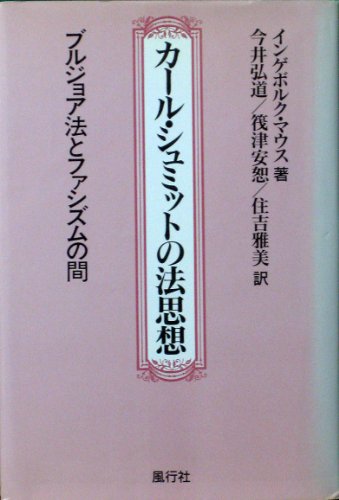 カール・シュミットの法思想―ブルジョア法とファシズムの間