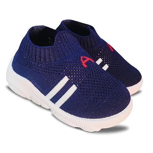Image of Infant Shoes for Baby Boys & Girls | Musical Sound Walking Shoes | First Walker Shoes for Toddlers | Lightweight Breathable Knit Sneakers | Soft Sole Comfortable Slip On Shoes for Newborns, Babies & Kids