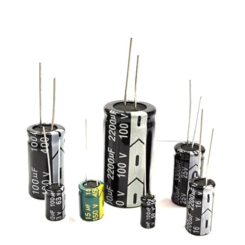 Condensateur électrolytique aluminium 470uF 25V pour filtrage tension audio micro