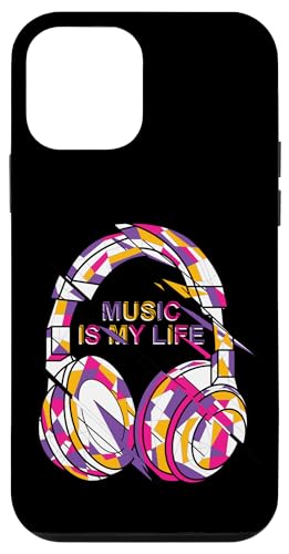 Music Is My Life �􉽊w�I�w�b�h�t�H�� ���ۃO���t�B�b�N �X�}�z�P�[�X iPhone 12 mini �p