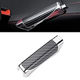 Pack of 1 Car Handbrake Cover, ABS Grip Handbrake Cover, Parking Handbrake Decorative Cap, Fit for Most Vehicle (Carbon Fiber Black)