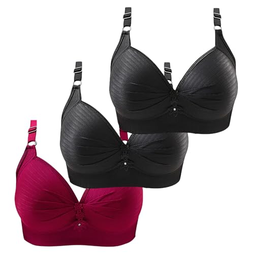 Sostén con hebilla frontal y soporte sin varillas en talla 5XL para máximo control