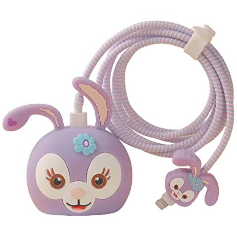 AUGEN Cute Cartoon Cable Protector Case Cover