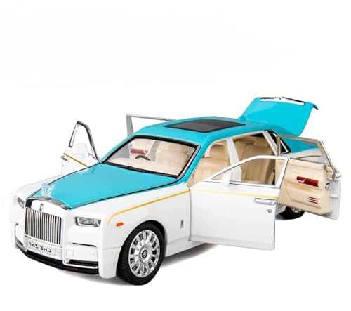 Image of 1 /24 Rolls-Royce Phantom Model Car with Box, Zinc Alloy Pull Back Toy car with Sound and Light for Kids Boy Girl Gift?Colors as Per Stock? (Rolls Royce Phantom 1:24)