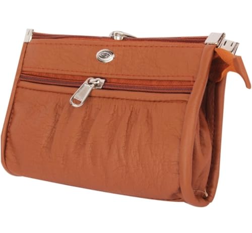 Image of Trendy PU Multi Zip Pocket Daily Use Purse for Women Wallet Bag for Girls Clutches Bag for Women Multicolour Small Handbag Multi card slots phone pocket ladies purse