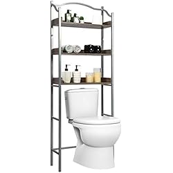 Estanteria Sobre Inodoro Carrefour LIFEZEAL Estantería sobre inodoro, Mueble WC con 3 estantes ajustables, organizador de PB y de metal para baño, estante de almacenamiento sobre lavadora, 61 x 22,5 x 167,5 cm