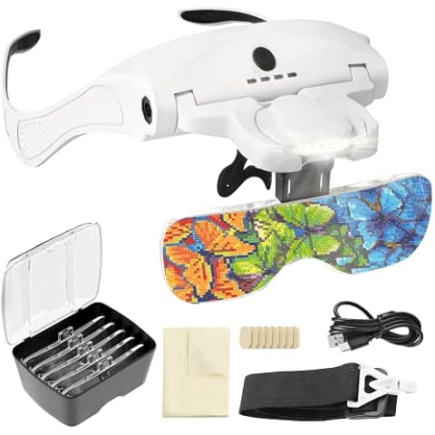 ARTDOT Adjustable Magnifying Glass with LED Lights Cover